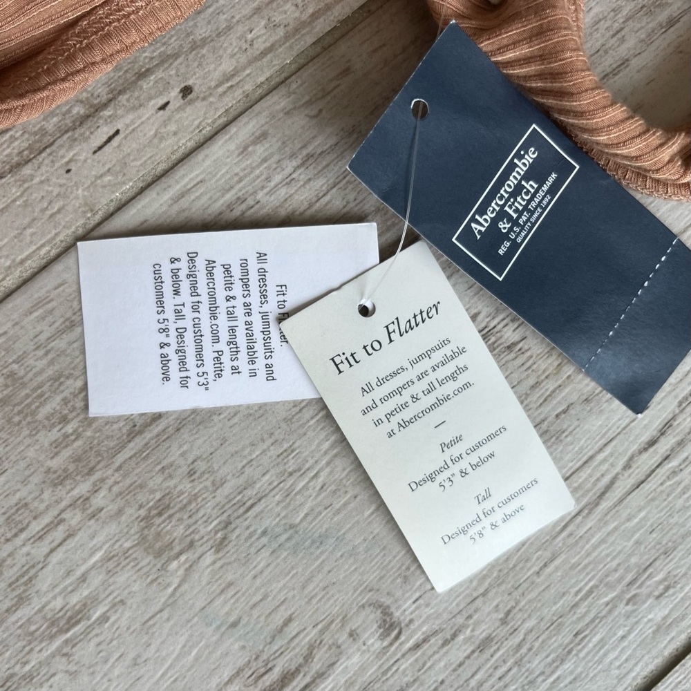 NWT Abercrombie & Fitch | Cut Out Asymmetric MIDI Dress XSp - Picture 11 of 14